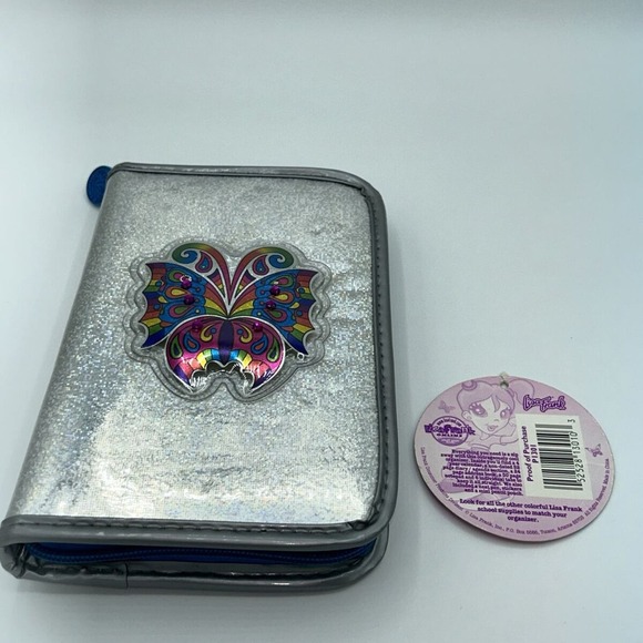 Vintage Lisa Frank Iridescent Rare Butterfly Hologram Planner W/ Tags & Stickers - Picture 6 of 12